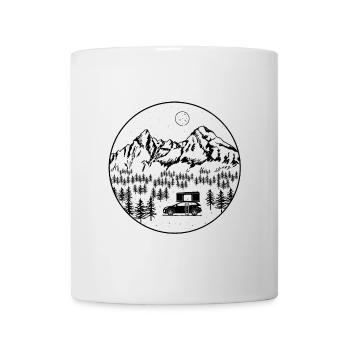 Sur le toit Hardschalendachzelt Camping UrlaubNatur - Mug blanc - blanc - Devant