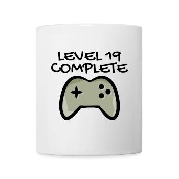 19 Birthday - Level 19 Complete - Gamer 19 years - Mug - white - Front