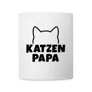 Katzenpapa - Tasse - Weiß - Vorne