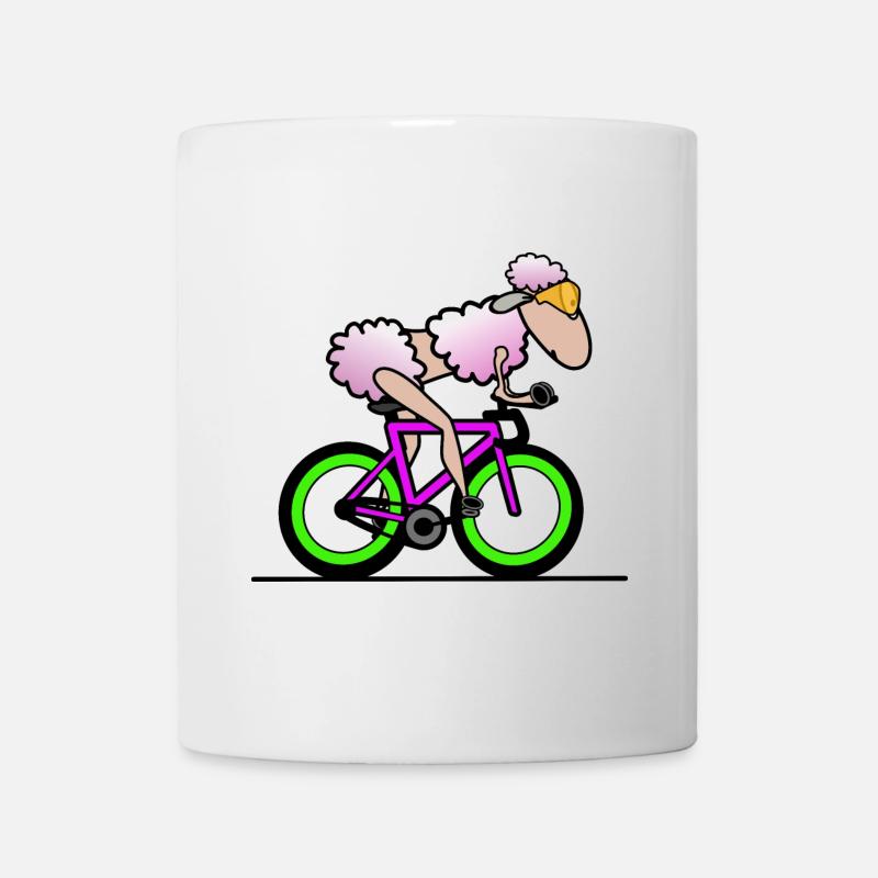 Triathlon Triathlète Moutons - Mug blanc - blanc