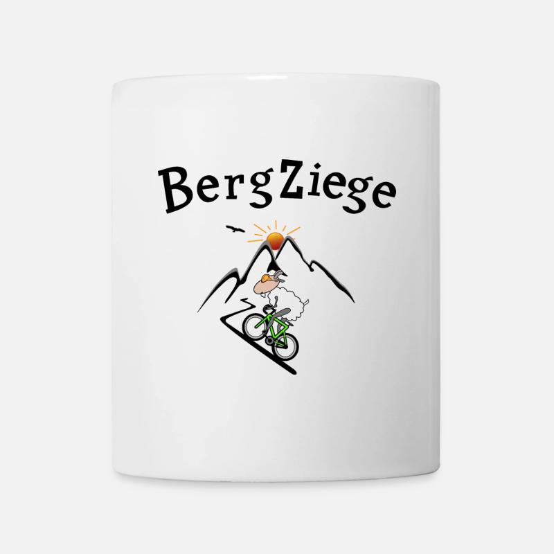 Bergziege Radsport - Tasse - Weiß