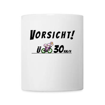 Triathletin Geschwindigkeit - Tasse - Weiß - Vorne