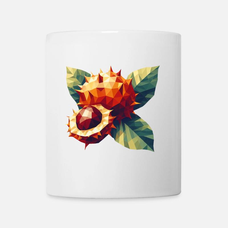 Magie d’automne : châtaignier polygonal en pleine floraison - Mug blanc - blanc