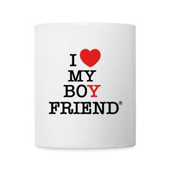 I Love My Boyfriend - Mug blanc - blanc - Devant