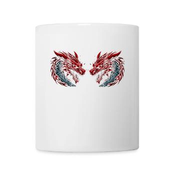 Drachen Fabelwesen Fantasy Fabel Drache - Tasse - Weiß - Vorne