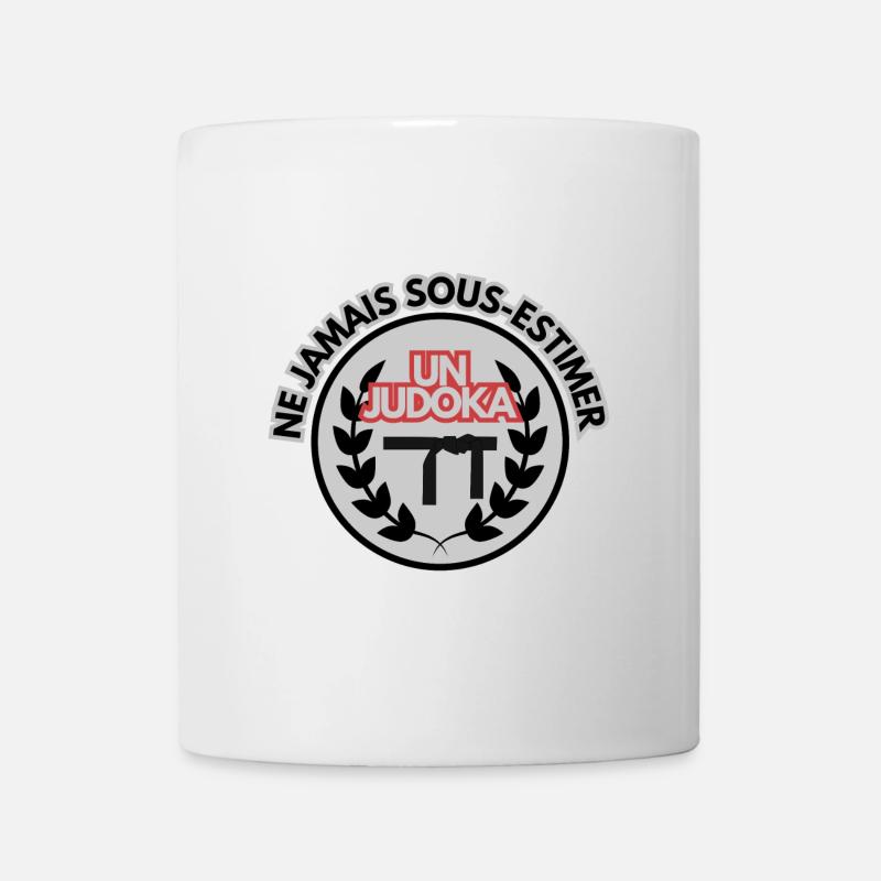 Ne jamais sous-estimer un Judoka - Mug blanc - blanc