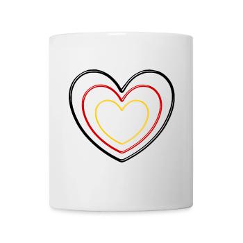 Heart Germany Colors - Mug - white - Front