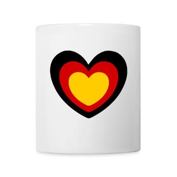 Heart Germany Colors - Mug - white - Front