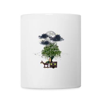 Cacahuètes Cacahuètes Carriage Full Moon Travel Adventure - Mug blanc - blanc - Devant