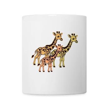 Girafes de safari en Afrique Girafes - Mug blanc - blanc - Devant