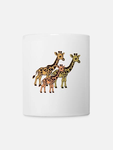 Giraffe Afrika Safari Giraffen - Tasse - Weiß