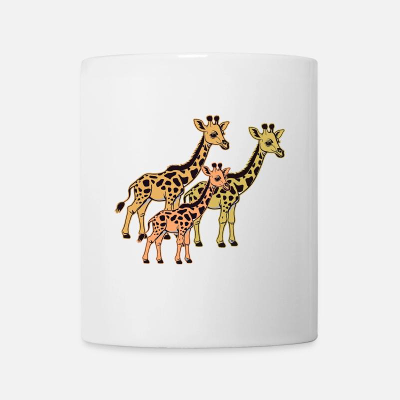 Giraffe Afrika Safari Giraffer - Kopp - hvit