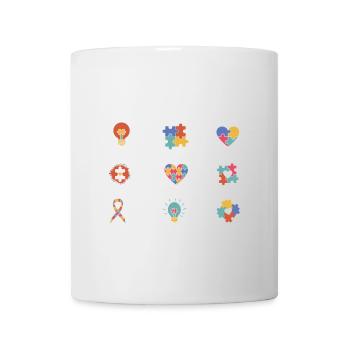 Autism Awareness God Says I Am Strong Asperger's - Mug - white - Front