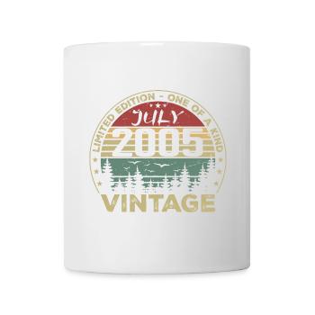 Juli 2005 Jahrgang 2005 Geburtstagsgeschenk - Tasse - Weiß - Vorne