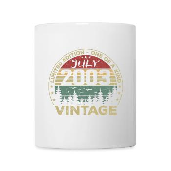 Juli 2003 Jahrgang 2003 Geburtstagsgeschenk - Tasse - Weiß - Vorne
