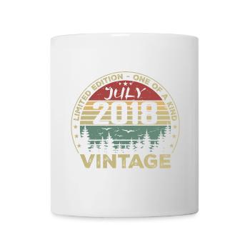 Birthday Gift July 2018 Vintage 2018 - Mug - white - Front