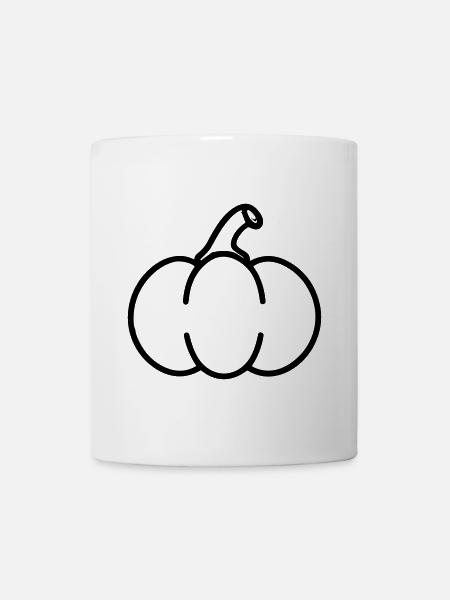 Kürbis - Tasse - Weiß