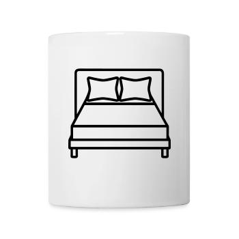Bett - Tasse - Weiß - Vorne