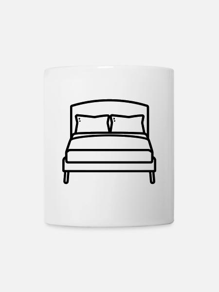 Bett - Tasse - Weiß
