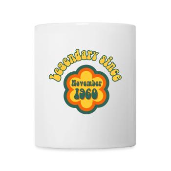 Légendaire depuis novembre 1960 Anniversaire Rétro - Mug blanc - blanc - Devant