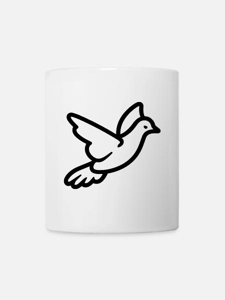 Taube - Tasse - Weiß