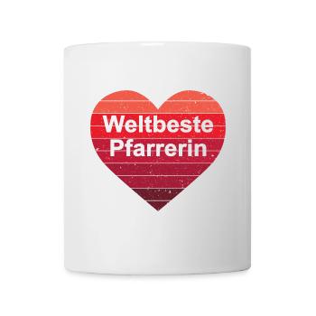 Weltbeste Pfarrerin Pastorin Beste Pfarrerinnen - Tasse - Weiß - Vorne