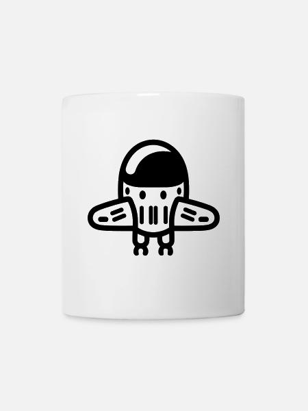 fliegende Untertasse - Tasse - Weiß