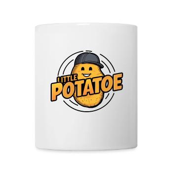 Funny Potato with Baseball Cap Vegan Vegetarian - Mug - white - Front