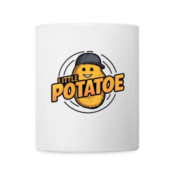 Funny Potato with Baseball Cap Vegan Vegetarian - Mug - white - Front