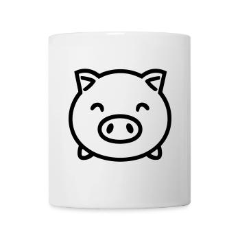 cochon - Mug blanc - blanc - Devant