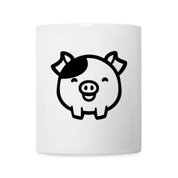 cochon - Mug blanc - blanc - Devant