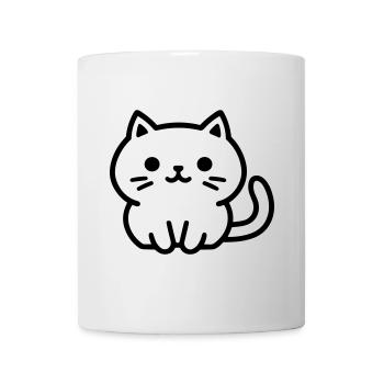 Katze - Tasse - Weiß - Vorne