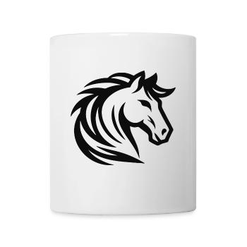 Elegantes Pferde Motiv - Tasse - Weiß - Vorne