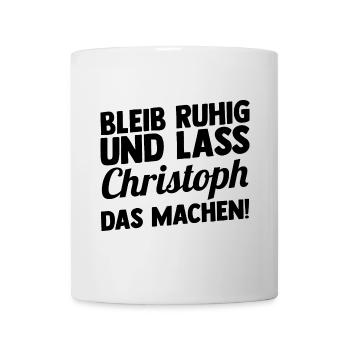 First name Chris Christoph - Mug - white - Front