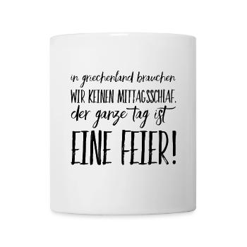 Funny Greek Saying Greece Gift - Mug - white - Front