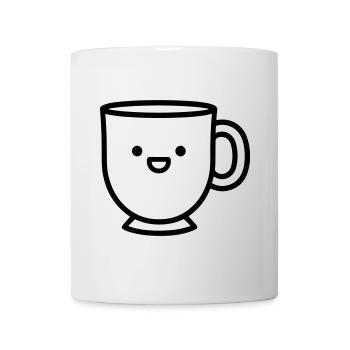 Kaffeebecher - Tasse - Weiß - Vorne