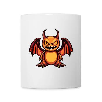 Drache Halloween Comic Lustig - Tasse - Weiß - Vorne