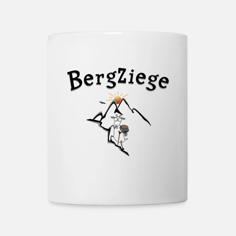 Bergziege Klettern Wandern - Tasse - Weiß