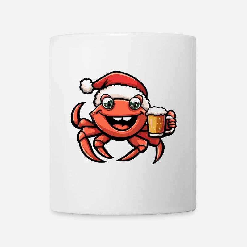Crabe Crabe Bière de Noël - Mug blanc - blanc