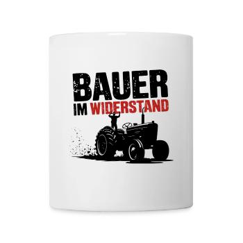 Landwirte im Widerstand - Bauern Protest bei Demo - Tasse - Weiß - Vorne