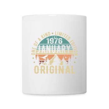 Cadeau d’anniversaire Janvier 1976 - Janvier 1976 - Mug blanc - blanc - Devant