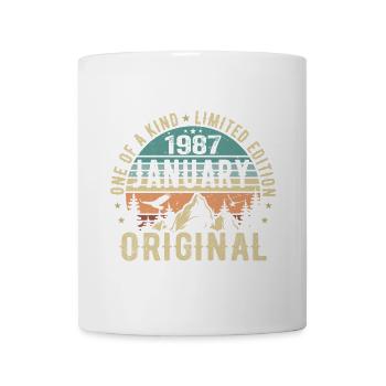 Geburtstagsgeschenk Januar 1987 - January 1987 - Tasse - Weiß - Vorne