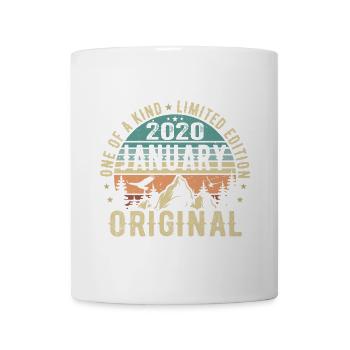 Cadeau d’anniversaire Janvier 2020 - Janvier 2020 - Mug blanc - blanc - Devant