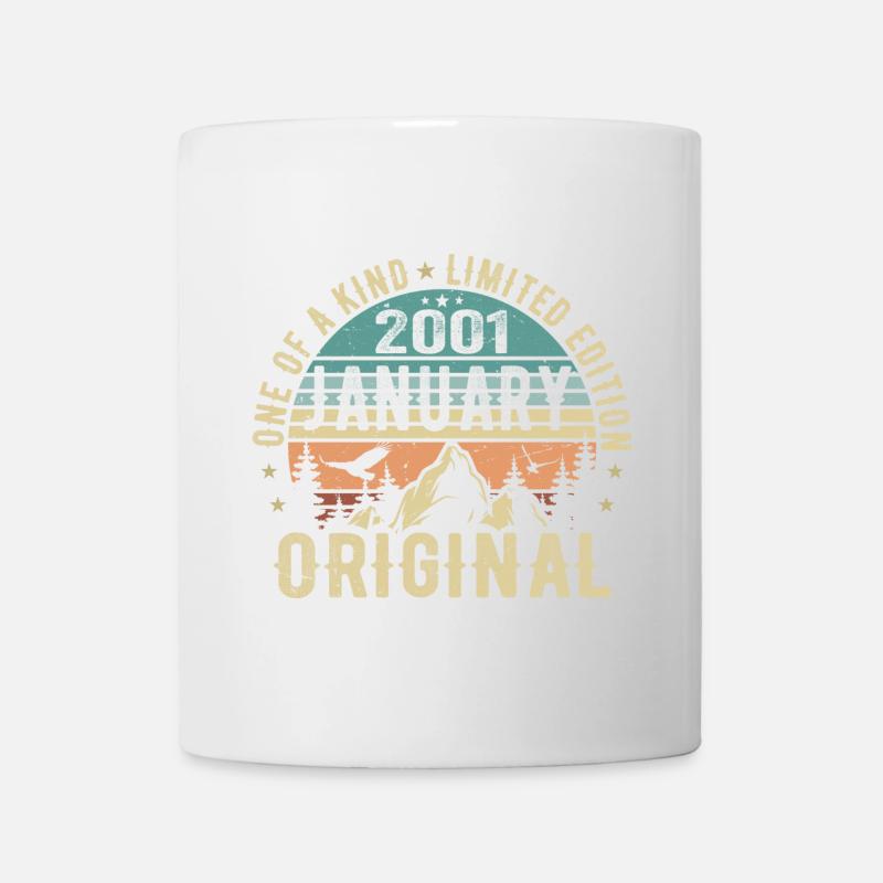 Geburtstagsgeschenk Januar 2001 - January 2001 - Tasse - Weiß