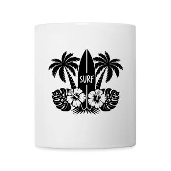 Tropical Surf | Perfekt für Surfer & Beach-Lovers - Tasse - Weiß - Vorne