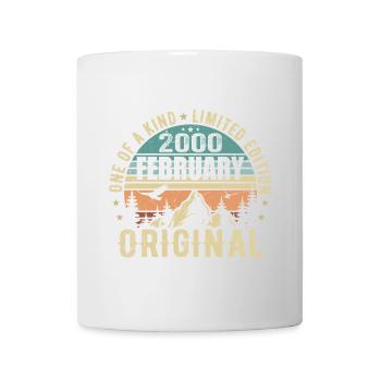 25e anniversaire Année originale Février 2000 - Mug blanc - blanc - Devant