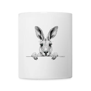 Känguru - Tasse - Weiß - Vorne