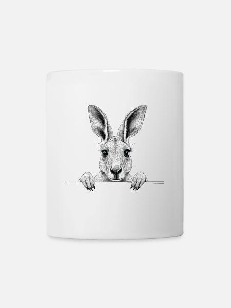 Känguru - Tasse - Weiß
