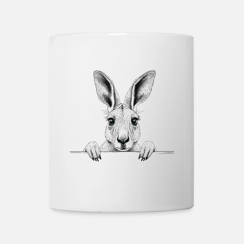 Känguru - Tasse - Weiß