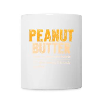 Erdnussbutter - Tasse - Weiß - Vorne